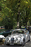Jaguar Mk II - auf der Suche nach einem Parkplatz - Swiss Classic British Car Meeting Morges 2017