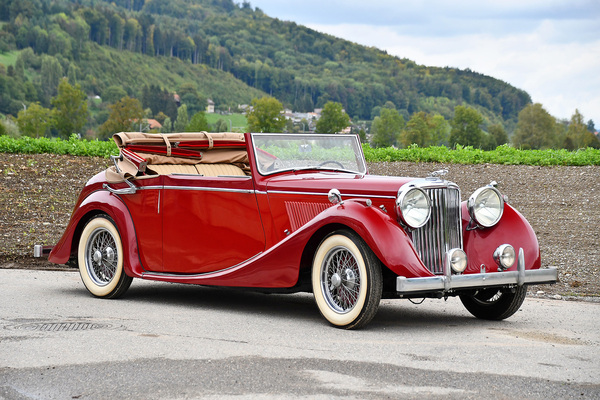 Bild: Jaguar Mk IV 3.5-Litre Drophead Coupe (1948) - als Lot 179 an der Versteigerung der Oldtimer Galerie Toffen am 15. Oktober 2022