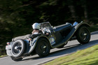 Jaguar SS 100 (1936) mit Startnummer 148 am Bergrennen Arosa ClassicCar 2011