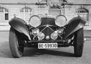 Bild: Jaguar SS 100 (1938) - Frontansicht des restaurierten Jaguars