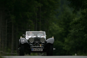Jaguar SS 100 (1938) - an der Ennstal-Classic 2012 - Orange Prolog