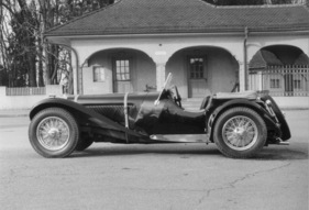 Jaguar SS 100 (1938) - sorgfältig restauriert in den Fünfzigerjahren, als es noch nicht so üblich war, Fahrzeuge wieder in den Urzustand zu versetzen