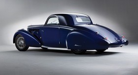 Jaguar SS Coupé 1938 - Seitliche Heckansicht