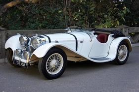 Jaguar SS100 2.5 Litre Roadster (1937) - als Lot 076 angeboten an der Bonhams Scottsdale Versteigerung am 17. Januar 2019