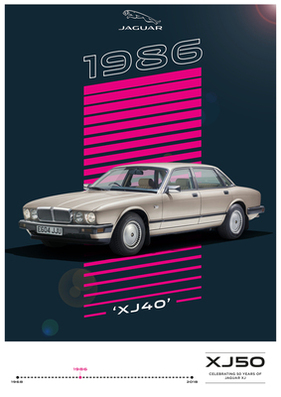 Jaguar XJ40 (1986) - komplett erneuerte Baureihe