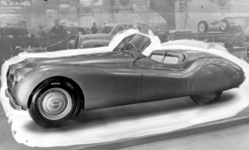 Jaguar XK 120 (1949) - an der London Motorshow 1949