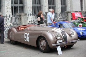 Jaguar XK 120 (1949) - gewichtige Schweizer Renngeschichte - am ZCCA 2016