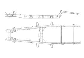 Jaguar XK 120 (1950) - Fahrgestell-Konstruktion
