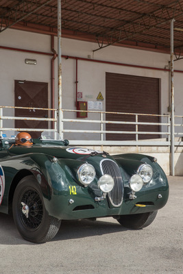 Jaguar XK 120 (1950) - an der Targa Florio Classica 2021
