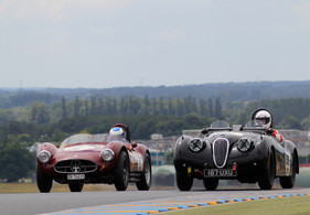Jaguar XK 120 (1950) - im Plateau 2 (1949-1956) an der Le Mans Classic 2012