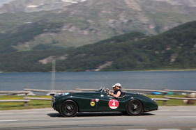 Jaguar XK 120 (1951) - nach dem Maloyapass - Passione Caracciola 2017