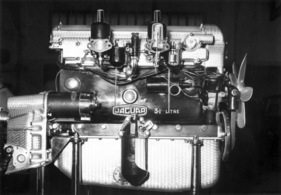 Jaguar XK 120 (1952) - der Reihensechszylinder des XK 120 und des Mark VII mit zwei obenliegenden Nockenwellen und zwei SU-Vergasern