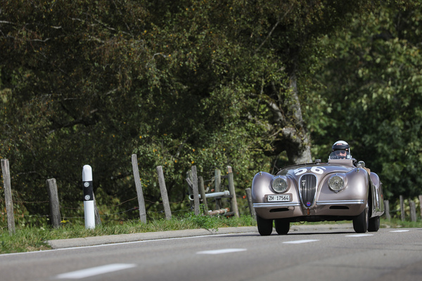 Bild: Jaguar XK 120 Alu (1949) - Feld 1 - 5. Memorial Bergrennen Steckborn 2023