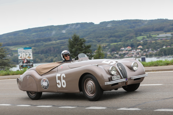Bild: Jaguar XK 120 Alu (1949) - Feld 1 - 5. Memorial Bergrennen Steckborn 2023