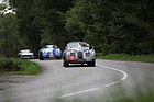 Jaguar XK 120 DHC (1953) - führt eine Gruppe von Sportwagen an - RAID Suisse-Paris 2012