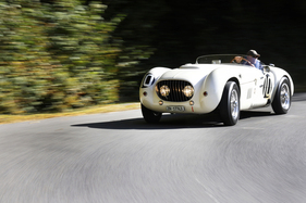 Jaguar XK 120 Hansgen Special (1953) – Die Scheinwerfer sind ein Zugeständnis an den Strassengebrauch