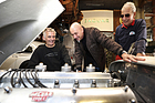 Jaguar XK 120 Hansgen Special (1953) – Mechaniker Pete Heath, Restaurator Georg Dönni und Besitzer Christian Jenny