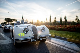 Jaguar XK 120 Lightweihgt (1949) - an der Mille Miglia 2014