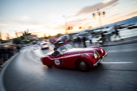 Jaguar XK 120 OTS (1950) - an der Mille Miglia 2014