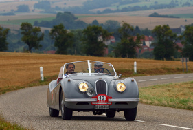 Jaguar XK 120 OTS (1954) an der RAID Suisse-Paris 2016