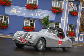 Jaguar XK 120 OTS (1954) an der RAID Suisse-Paris 2016