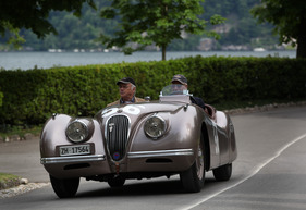 Jaguar XK 120 Roadster (1949) - Teilnehmer in der Klasse F - California Dreamin' - am Concorso d'Eleganza Villa d'Este 2013