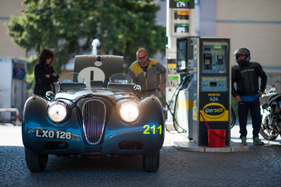 Jaguar XK 120 Sports "Ecurie Ecosse" (1951) - an der Mille Miglia 2014