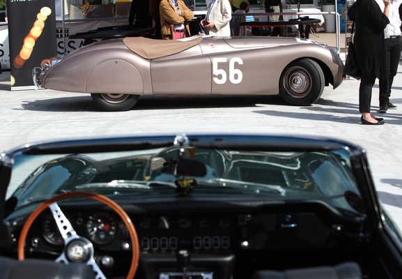 Jaguar XK 120 aus der Sicht eines E-Types - Dolder Classics Mai 2015