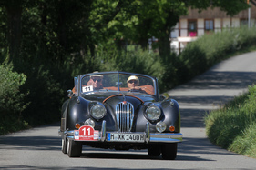 Jaguar XK 140 (1955) - an der OCC Jungfrau-Rallye 2016