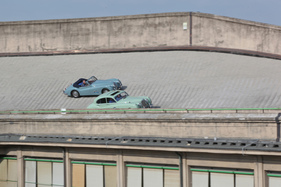 Jaguar XK 140 DHC (1955) - Teststrecke auf dem Dach der Lingotto-Fabrik in Turin - Alpenbrevet 2019 (1955)