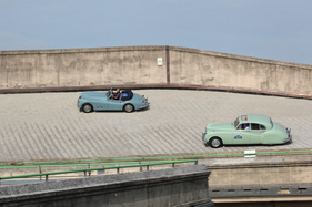Jaguar XK 140 DHC (1955) - Teststrecke auf dem Dach der Lingotto-Fabrik in Turin - Alpenbrevet 2019 (1955)