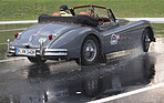 Jaguar XK 140 DHC (1955) - an der Saalbach Classic 2013