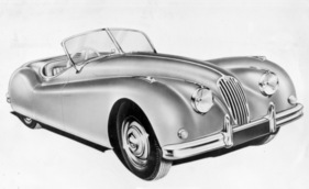Jaguar XK 140 OTS (1954) - stärkerer Motor, etwas längerer Innenraum