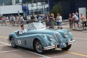 Jaguar XK 140 OTS (1955) - am Oldtimer Grandprix Safenwil am 3. September 2016