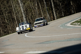 Jaguar XK 140 Roadster (1955) an der Tour Auto Optic 2ooo auf Etappe 3 am 10. April 2014 (Startnummer 022)