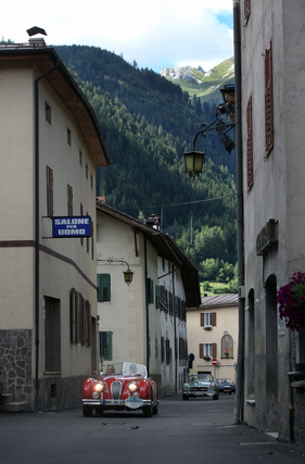 Jaguar XK 140 SE OTS (1956) - ADAC Trentino Classic 2013 - Oldtimer-Wanderung um den Sonax-Pokal