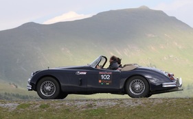 Jaguar XK 150 (1959) - an der Ennstal Classic 2011 (EP3 102)
