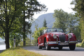 Jaguar XK 150 DHC (1959) - an der Saalbach Classic 2013