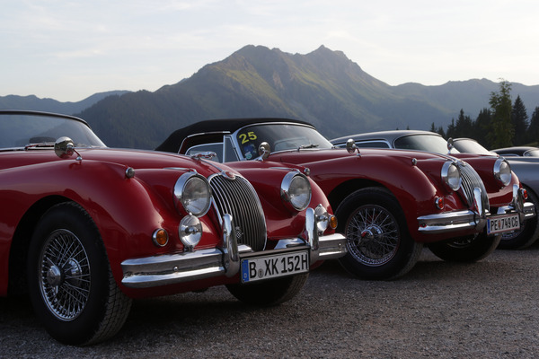 Jaguar XK 150 OTS (1958) - an der Saalbach Classic 2013