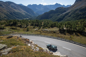 Jaguar XK120 OTS (1950) - am Bergrennen Bernina Gran Turismo 2021