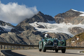 Jaguar XK120 OTS (1950) - am Bergrennen Bernina Gran Turismo 2021
