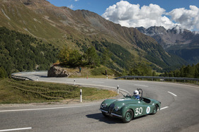 Jaguar XK120 OTS (1950) - am Bergrennen Bernina Gran Turismo 2021