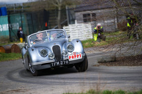Bild Jaguar XK120 dhc (1954) an der Poppy Rally 2015