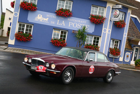 Jaguar XKR Cabriolet (1998) an der RAID Suisse-Paris 2016