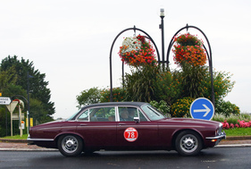 Jaguar XKR Cabriolet (1998) an der RAID Suisse-Paris 2016