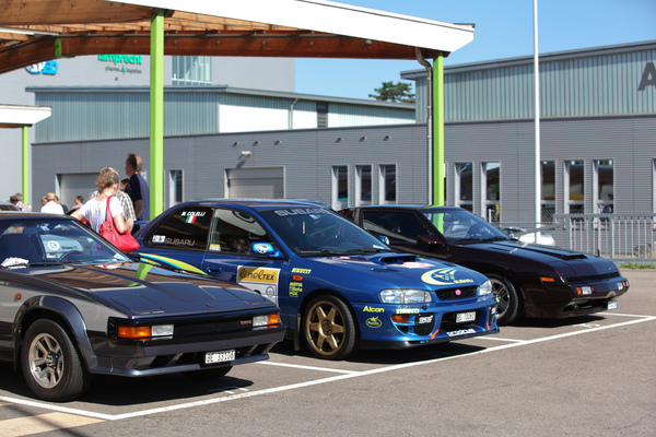 Bild Japanische Gegner der Neunzigerjahre vereint - Toyota Celica Supra, Subaru Impreza und Mitsubishi Starion - 2. TCS Youngtimer und Classictreffen in Pratteln 2016