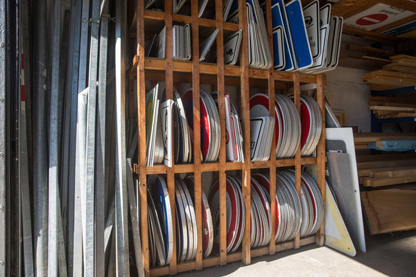 Jeder bekam am Wochenende ein passendes Schild.