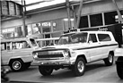 Jeep Cherokee - zweitürige Wagoneer-Version mit umfangreihcer Wahlausrüstung - am Genfer Automobilsalon 1974