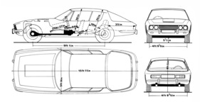 Jensen FF (1972) - Abmessungen