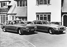 Jensen FF II (1970) - der vierradangetriebene FF rechts, der heckgetriebene Interceptor II links
